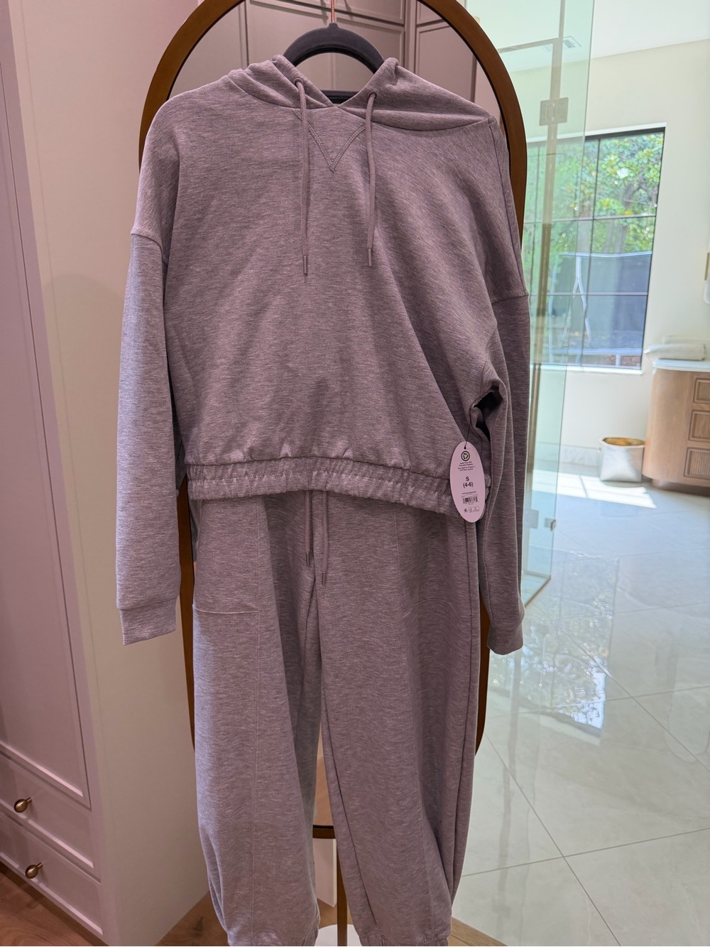 Women’s  Grey Hoodie and Jogger Set - Soft Casual Bottoms
